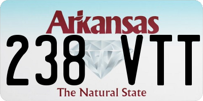 AR license plate 238VTT