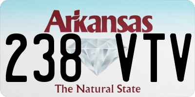 AR license plate 238VTV