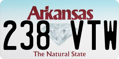 AR license plate 238VTW