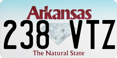 AR license plate 238VTZ