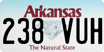 AR license plate 238VUH