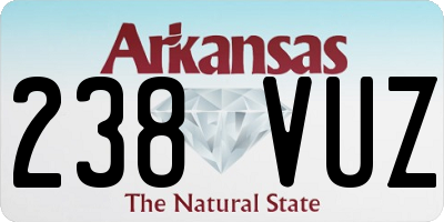 AR license plate 238VUZ