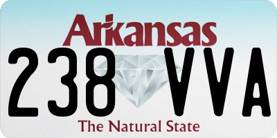 AR license plate 238VVA