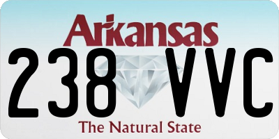 AR license plate 238VVC