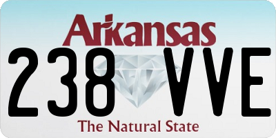 AR license plate 238VVE