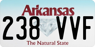 AR license plate 238VVF