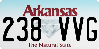 AR license plate 238VVG