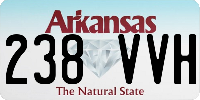 AR license plate 238VVH