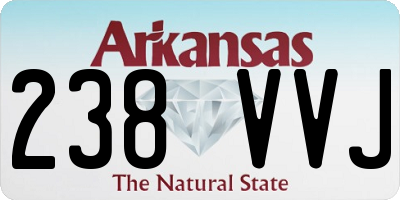 AR license plate 238VVJ