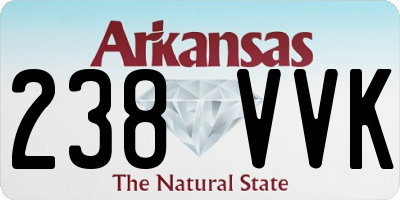 AR license plate 238VVK