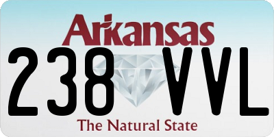 AR license plate 238VVL