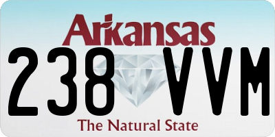 AR license plate 238VVM