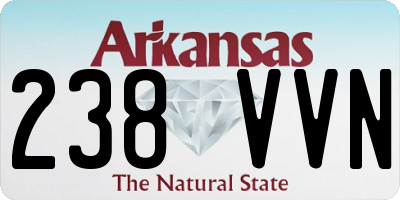 AR license plate 238VVN