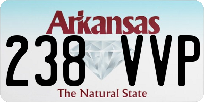 AR license plate 238VVP