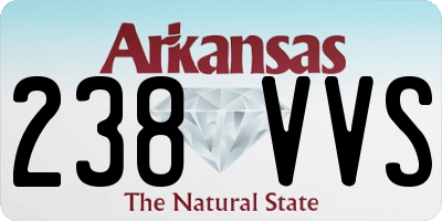 AR license plate 238VVS