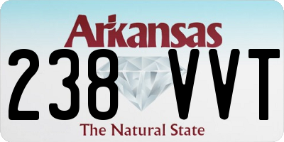AR license plate 238VVT