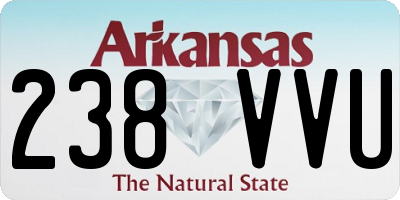 AR license plate 238VVU