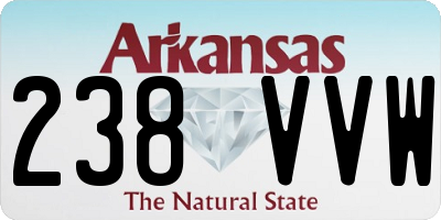 AR license plate 238VVW