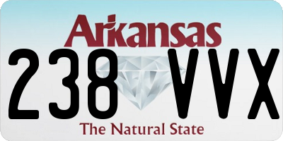 AR license plate 238VVX