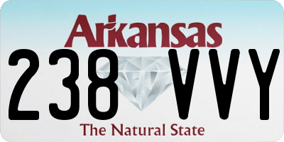 AR license plate 238VVY
