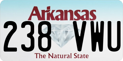 AR license plate 238VWU