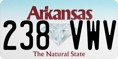 AR license plate 238VWV