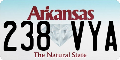 AR license plate 238VYA
