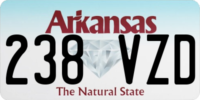 AR license plate 238VZD