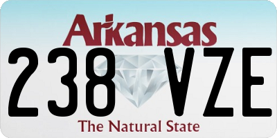 AR license plate 238VZE