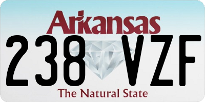 AR license plate 238VZF