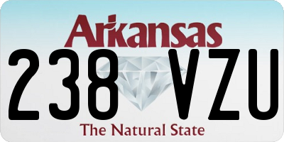 AR license plate 238VZU
