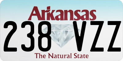 AR license plate 238VZZ