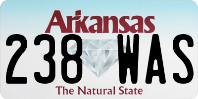 AR license plate 238WAS