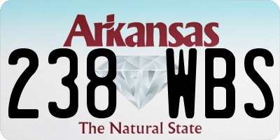 AR license plate 238WBS