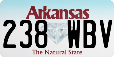 AR license plate 238WBV