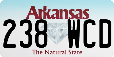 AR license plate 238WCD
