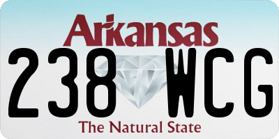 AR license plate 238WCG
