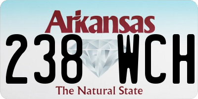 AR license plate 238WCH