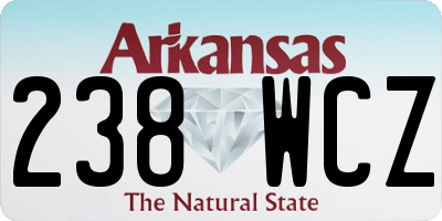 AR license plate 238WCZ