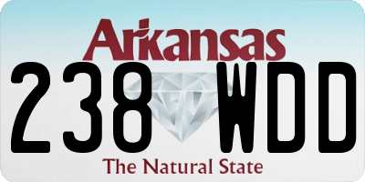 AR license plate 238WDD