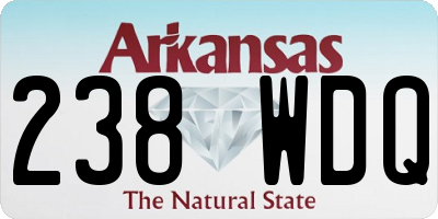 AR license plate 238WDQ