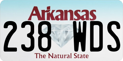 AR license plate 238WDS