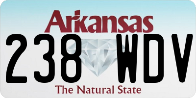 AR license plate 238WDV