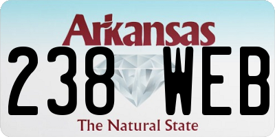 AR license plate 238WEB
