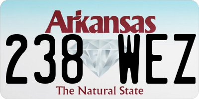 AR license plate 238WEZ