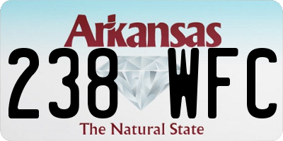 AR license plate 238WFC