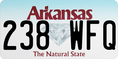 AR license plate 238WFQ