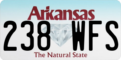 AR license plate 238WFS
