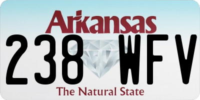 AR license plate 238WFV