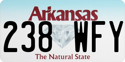 AR license plate 238WFY